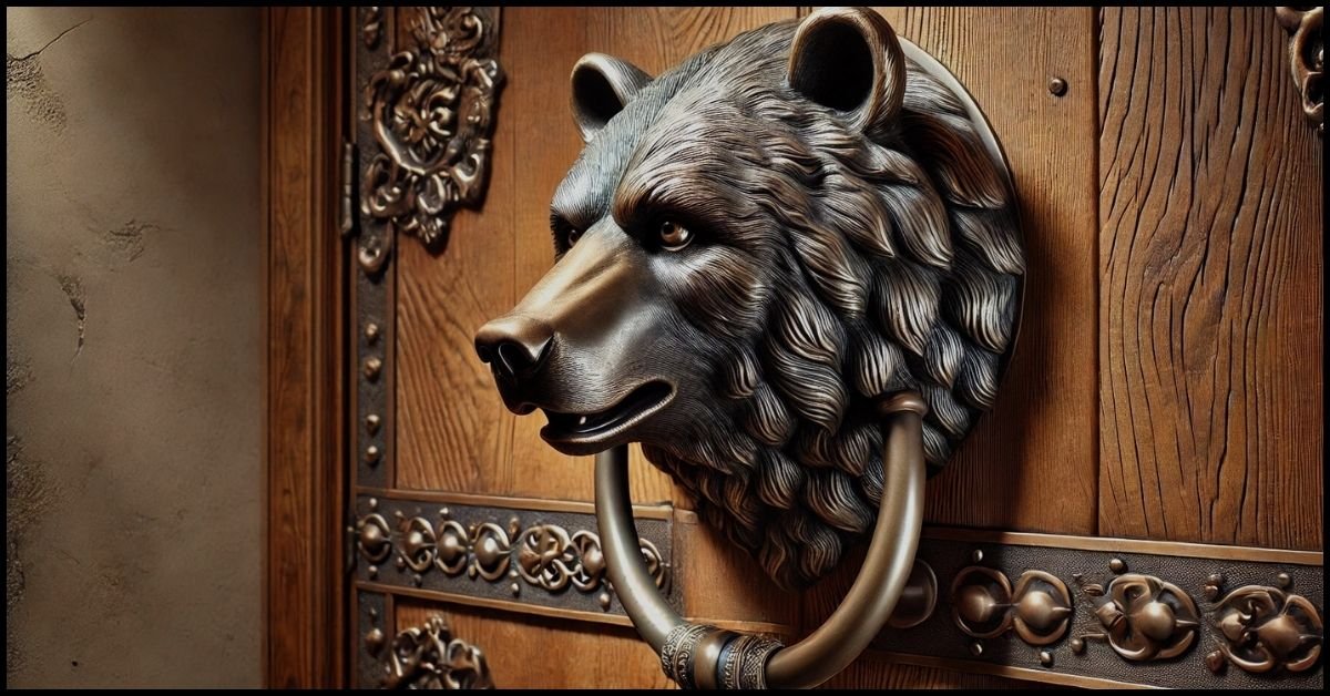 Bear Head Metal Zippies Door.